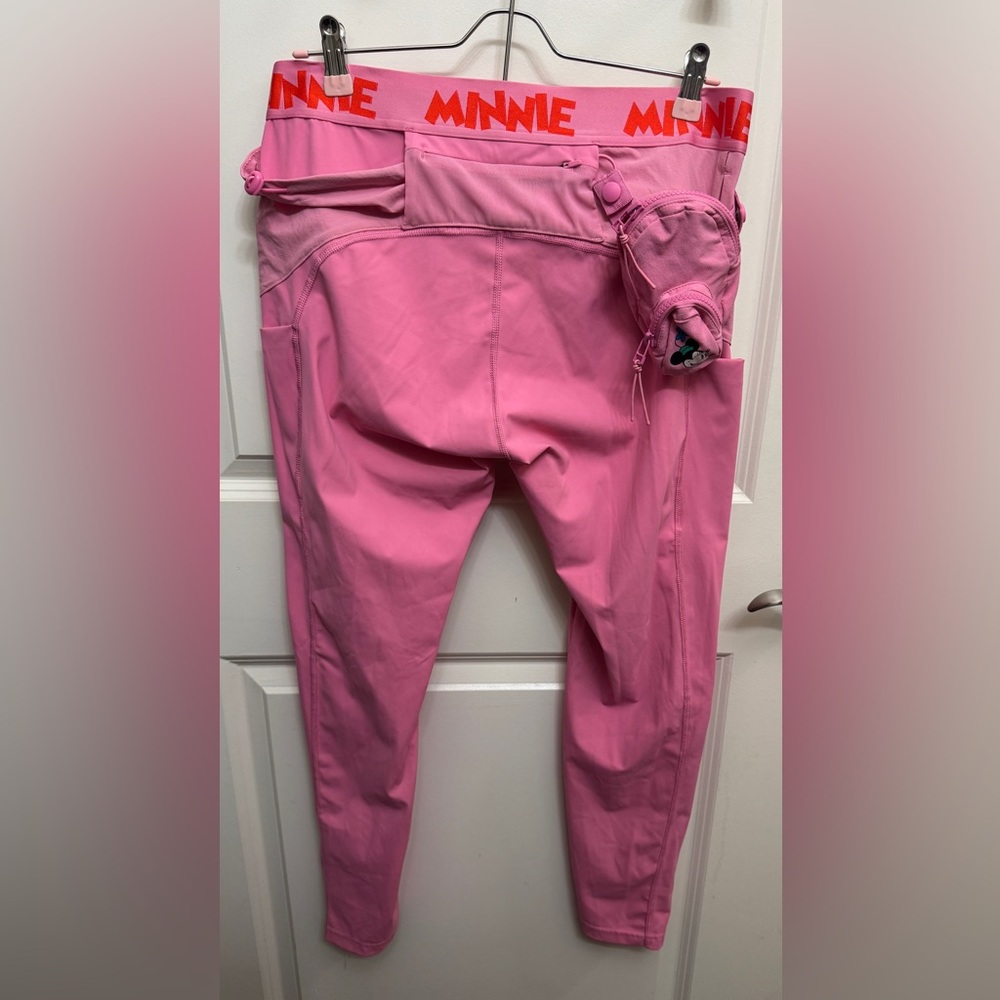 Disney Minnie Outdoor Voices Bright Pink Leggings - Picture 2 of 8